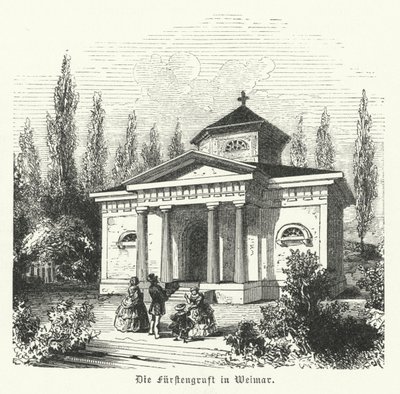 Weimarer Fuerstengruft，Saxe-Wemar-Eisenach公爵的墓葬礼拜堂和德国作家Johann Wolfgang Goethe和Friedrich Schiller的墓地遗址 作者 德国学校
