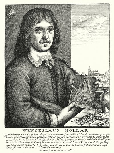 Wenceslaus Hollar，波西米亚制图师、蚀刻师和插画家（雕刻）。 作者 德国学校