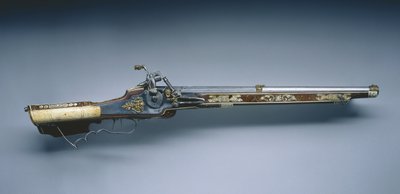 车轮锁步枪，1618年 作者 德国学校