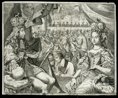 威廉三世（1650-1702）和玛丽二世（1662-94）1689年英国和爱尔兰国王和王后，1689年 作者 德国学校