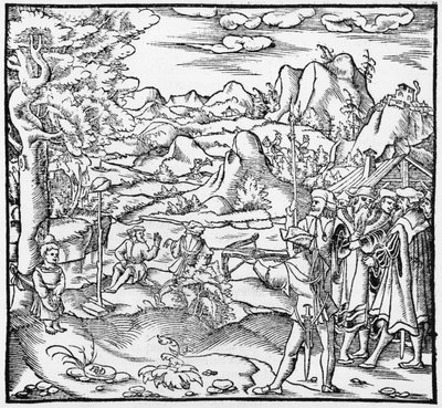 William Tell，来自Cosmographie Universelle的插图，由Sebastien Munster（1488-1552）巴塞尔出版，1559年出版 作者 德国学校