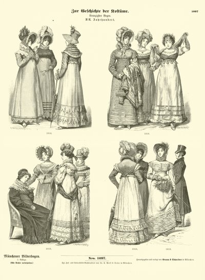 女装，19世纪 作者 德国学校