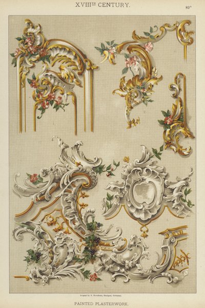 十八世纪，彩绘石膏（彩色石版画） 作者 德国学校