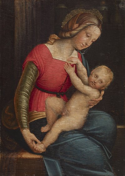 麦当娜和儿童，1530-50 作者 Gerolamo Giovenone