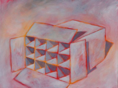 非常情绪化的盒子》，2022 年（丙烯酸画布） 作者 