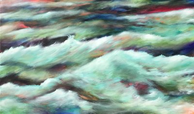 复活节太平洋》，2018 年（丙烯酸画布） 作者 