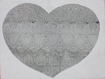 心雪，2023 年（丙烯酸画布） 作者 