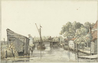 从 Schulpbrug 上的 Ringdijk 向阿姆斯特尔河乌特勒支一侧望去 作者 杰里特·兰伯茨