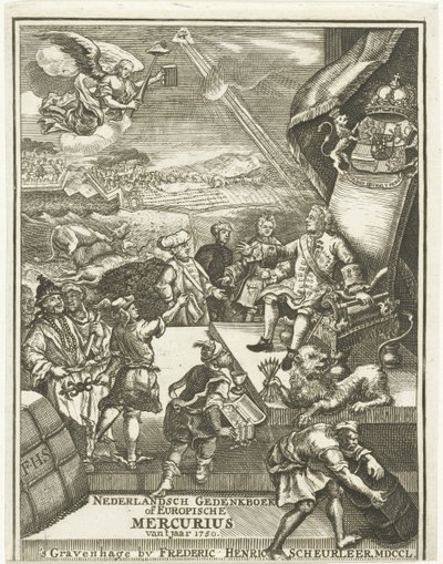 1750 年《欧洲水星报》扉页 作者 Gerrit Sibersma（可能）