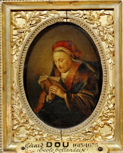 Femme agee: la mere de Rembrandt ... 作者 Gerrit 或 Gerard Dou