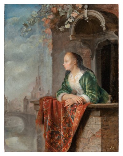 c.1664阳台夫人年轻人 作者 葛瑞特窦