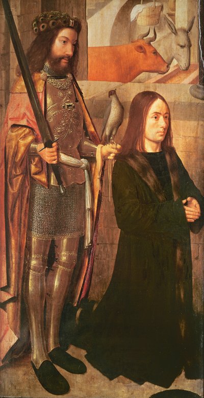 圣休伯特和捐助者（另见404573和404575） 作者 格里特（Gerrit tot Sint Jans）