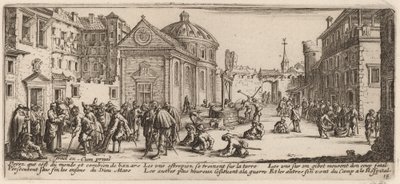 医院 作者 Gerrit van Schagen 在 Jacques Callot 之后