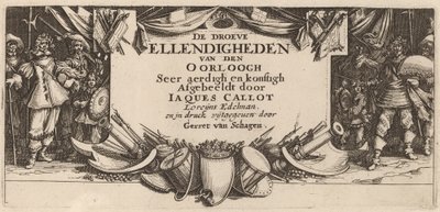 标题页 作者 Gerrit van Schagen 在 Jacques Callot 之后