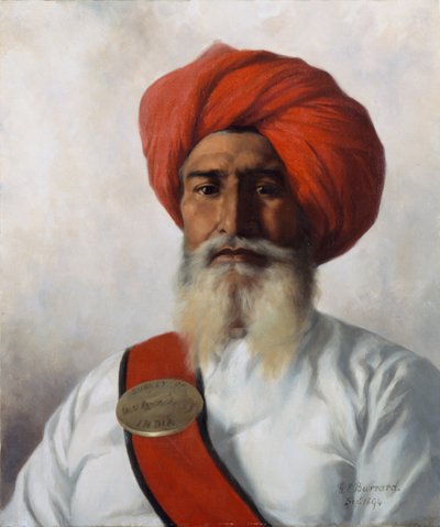 Ganda Singh，1894年Col Wilmer的地形14号调查派的锡克教徒 作者 格特鲁德·艾伦·伯拉德
