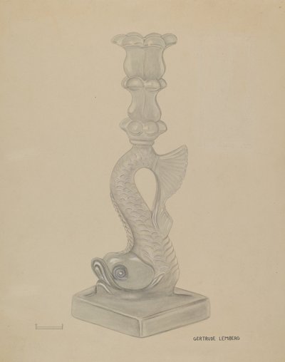 烛台，约1936年。 作者 格特鲁德·伦伯格