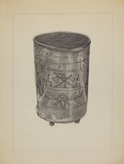 紫铜烧杯，约1936年。 作者 格特鲁德·伦伯格