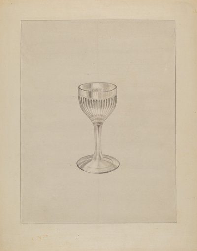 酒杯，约1936年。 作者 格特鲁德·伦伯格