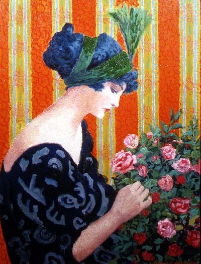 花束》（油彩） 作者 吉斯伯特·康巴兹