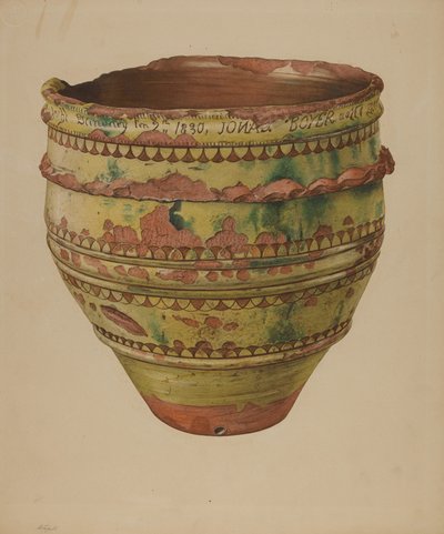 帕。德国的Jardiniere，约1939年。 作者 贾辛托·卡佩利