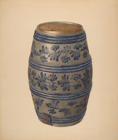 水桶或酒桶，约1940年。 作者 贾辛托·卡佩利