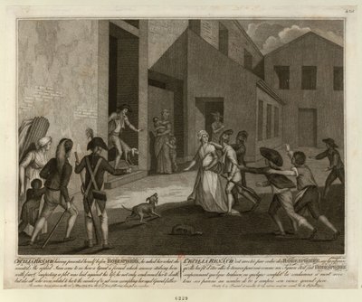 1794年5月22日，塞西尔-雷诺在罗伯斯庇尔的公寓被捕，约1798年。 作者 贾科莫·阿里普兰迪