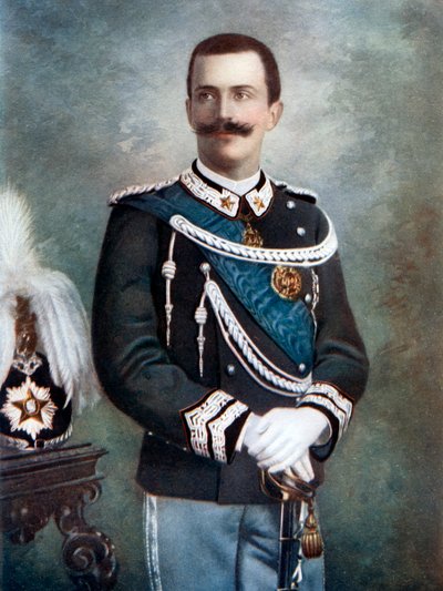 意大利国王维克多·伊曼纽尔三世（Victor Emmanuel III），19世纪末-20世纪初。 作者 贾科莫·布罗吉（Giacomo Brogi）
