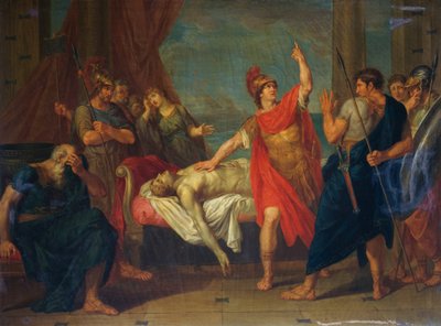 阿喀琉斯在帕特罗克洛斯的身上发誓，贾科莫·孔卡（Giacomo Conca，1787-1852 年）绘画 作者 贾科莫·康卡