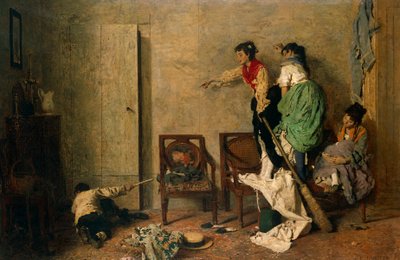 老鼠》，贾科莫-法夫雷托（1849-1887 年）创作，布面油画，59x90 厘米 作者 贾科莫·法夫雷托（Giacomo Favretto）