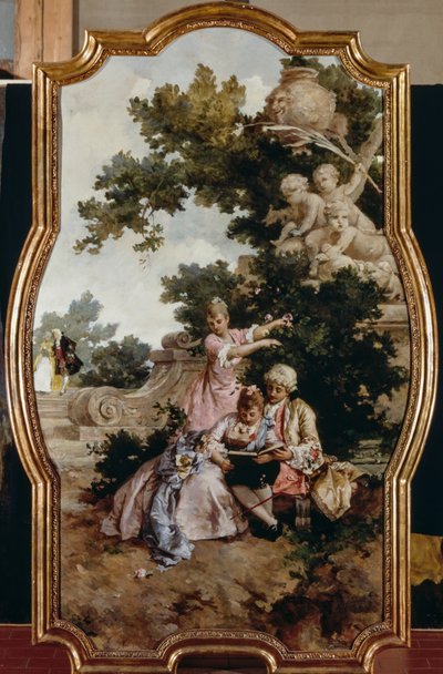 春天，贾科莫·法夫雷托（Giacomo Favretto，1849-1887），布面油画 作者 贾科莫·法夫雷托（Giacomo Favretto）