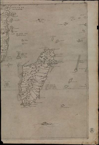 非洲地图 作者 贾科莫·加斯塔利（Giacomo Gastaldi）
