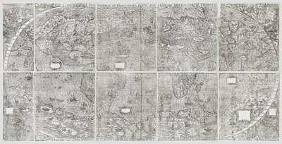 世界地图, 加斯达迪, 贾科莫 作者 贾科莫·加斯塔利（Giacomo Gastaldi）