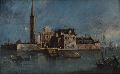 圣埃琳娜岛 c.1791（布面油画） 作者 贾科莫·瓜迪（Giacomo Guardi）