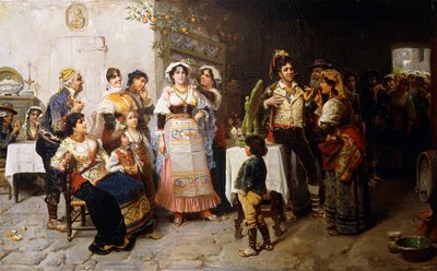 婚礼的准备， 作者 贾科莫·曼特加扎（Giacomo Mantegazza）