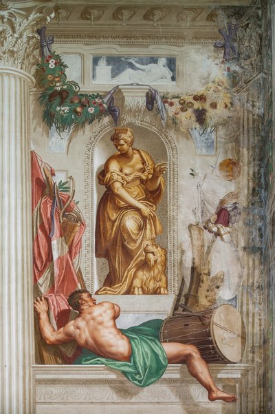 西庇阿的仁慈》细部，约 1565 年（壁画） 作者 Giambattista Zelotti