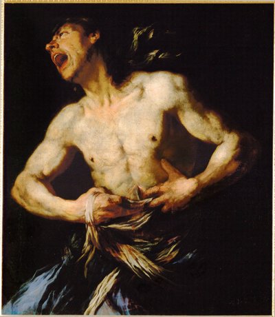 小加图的自杀（布面油画） 作者 贾曼巴蒂斯塔·兰格蒂（Giambattista Langetti）