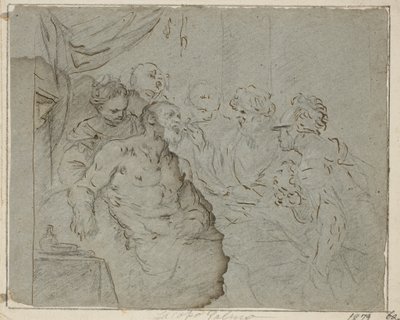 苏格拉底之死 作者 贾曼巴蒂斯塔·兰格蒂（Giambattista Langetti）