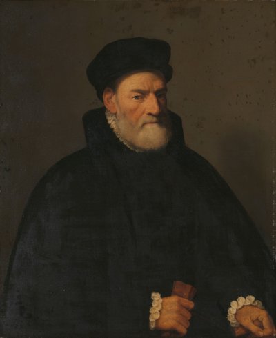 Portrait of an Old Man, probably Vercellino Olivazzi, Senator from Bergamo 作者 詹巴蒂斯塔·莫罗尼（归属于）