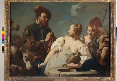 丽贝卡（Rebecca）和以利亚撒（Eleazar） 作者 贾曼巴蒂斯塔（Giambattista Piazzetta）