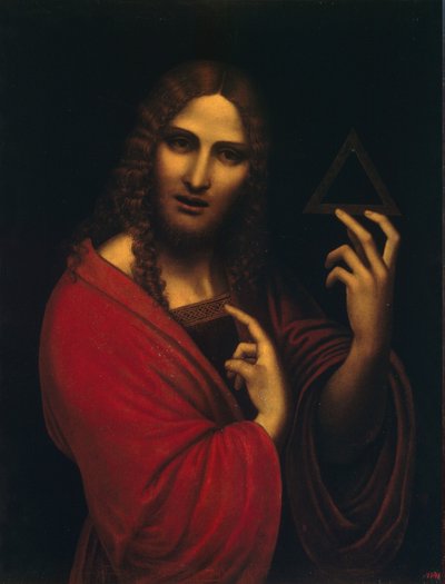 基督与三位一体的象征，十六世纪上半叶 作者 Giampietrino
