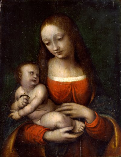 维尔京和儿童，1510-1515年 作者 Giampietrino