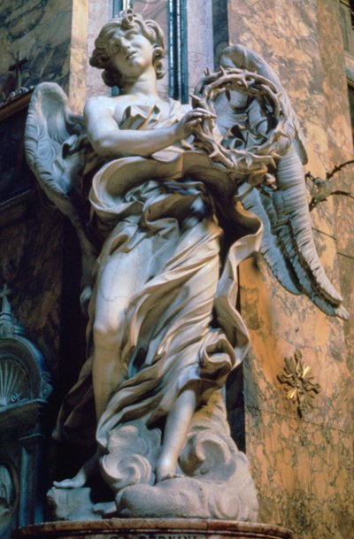 1667-1669年，荆棘王冠的天使 作者 Gian Lorenzo Bernini