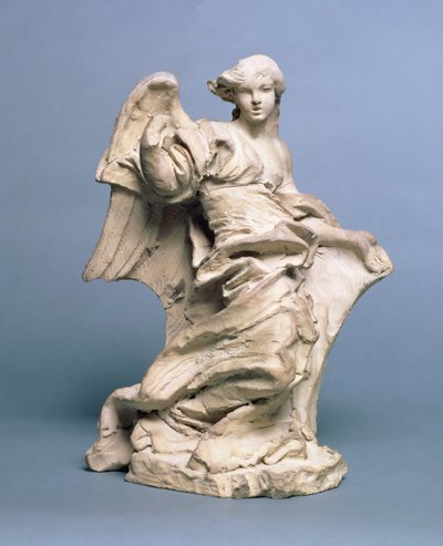 半跪天使，1673-74（低烧粘土） 作者 吉安·洛伦佐·贝尼尼