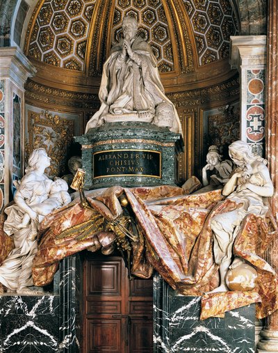 亚历山大七世的坟墓 作者 Gian Lorenzo Bernini