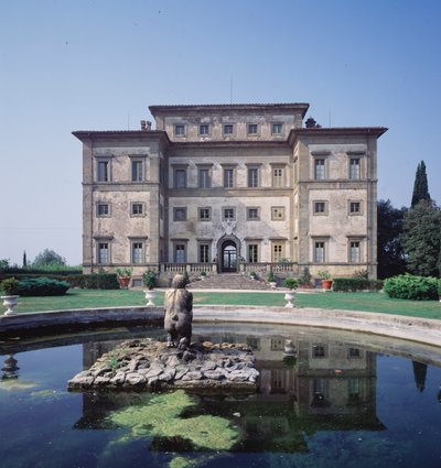 外观图，花园立面，由Gian Lorenzo Bernini（1598-1680）设计（照片）。 作者 吉安·洛伦佐·贝尼尼