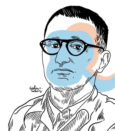 贝托尔特-布莱希特肖像，2022 年（电子版） 作者 詹卢卡·科斯坦蒂尼