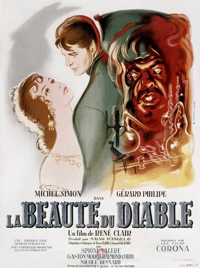 美人与魔鬼》（La beaute du diable），1950 年（海报） 作者 吉尔伯特（活跃于1949-1968）阿拉德