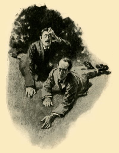我们从门外潜行......，1910年。 作者 吉尔伯特约瑟夫假日