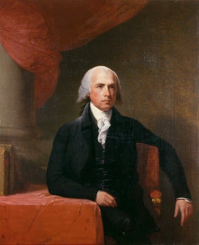 詹姆斯・麦迪逊 作者 吉尔伯特·斯图尔特（Gilbert Stuart）