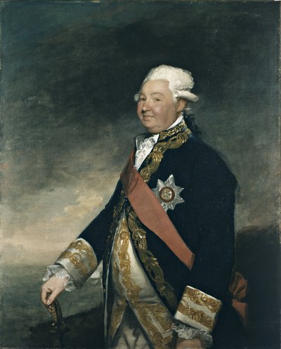 海军中将爱德华-休斯（布面油画） 作者 吉尔伯特·斯图尔特（Gilbert Stuart）
